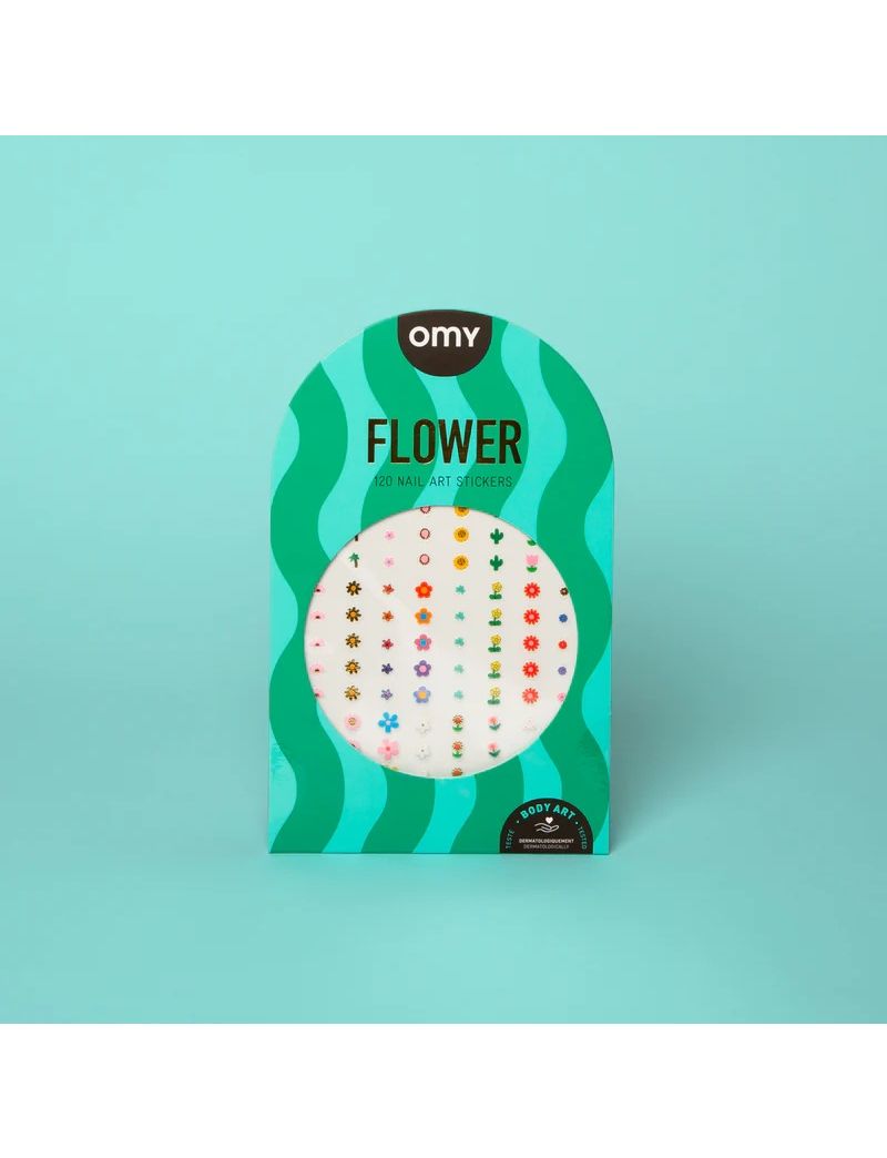 OMY Sticker Unhas Nail Art Flower