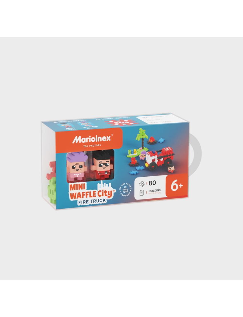 Marioinex Mini Waffle City Fire Truck 80 pcs