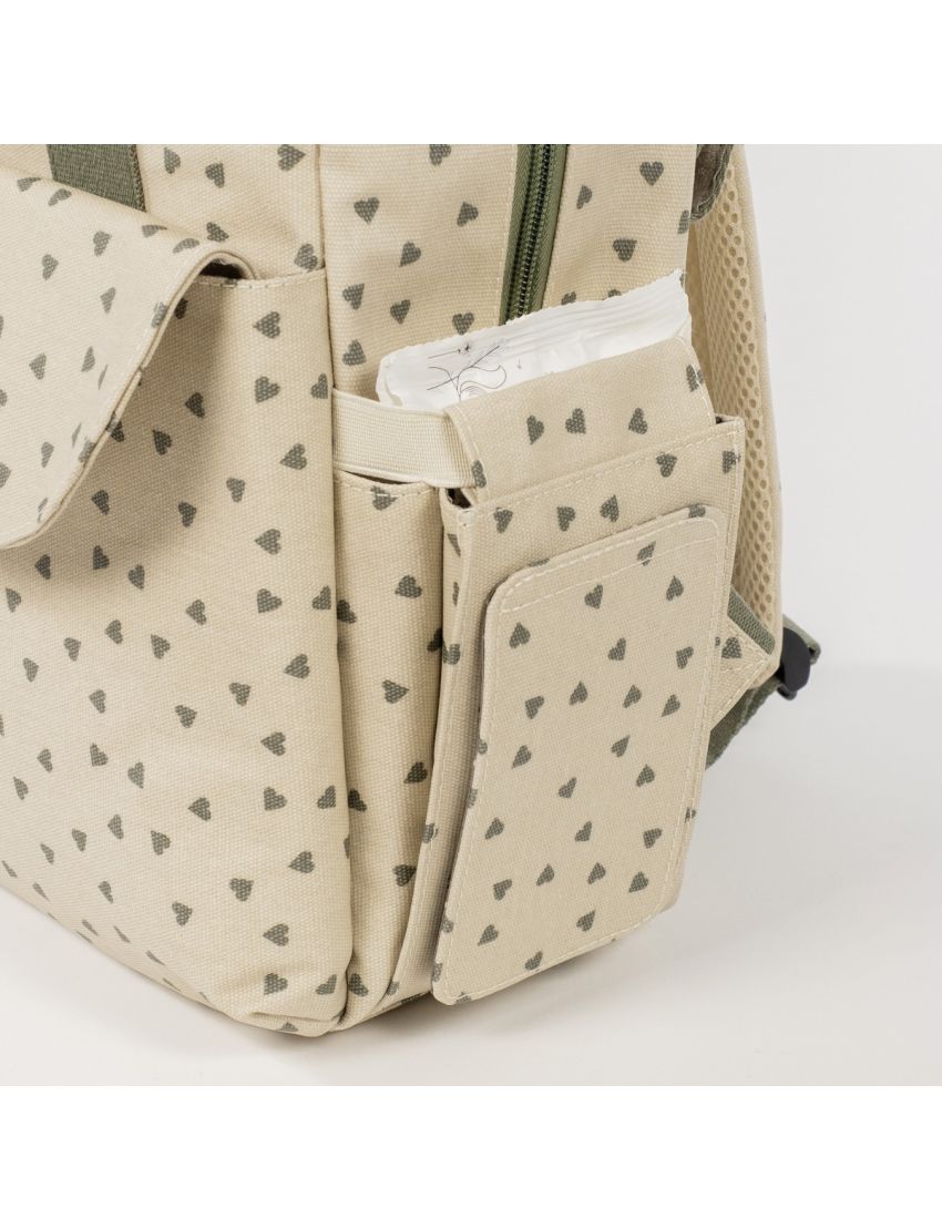 WALKING MUM MOCHILA POPPY HEARTS MOSS