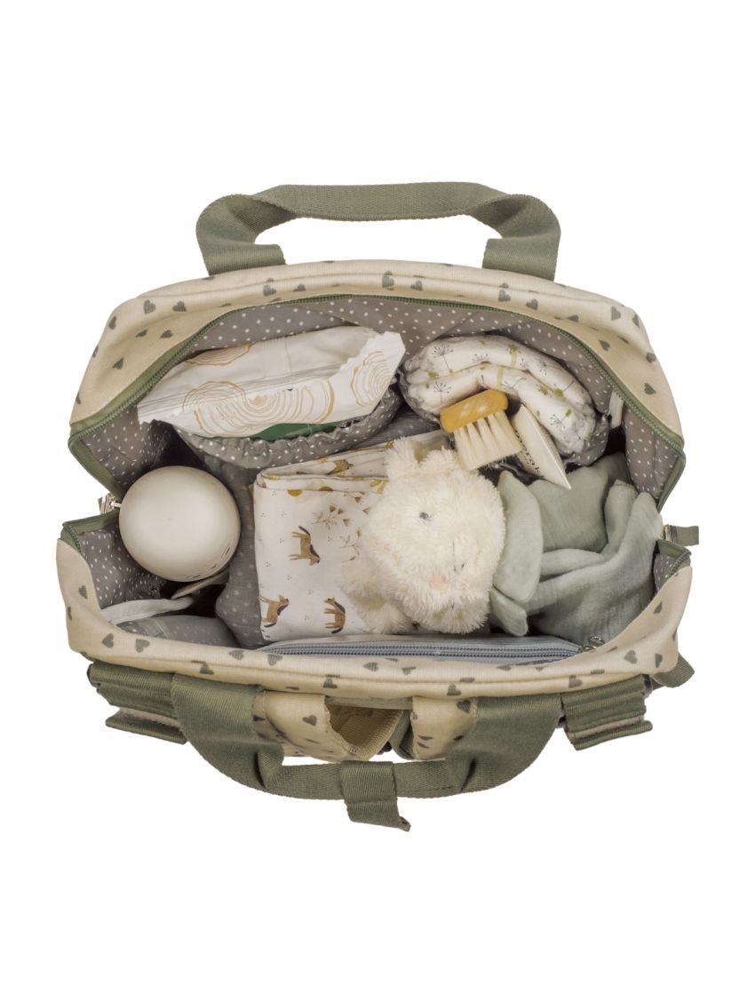 WALKING MUM MOCHILA POPPY HEARTS MOSS