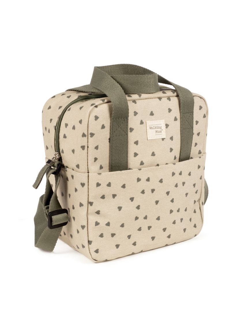 WALKING MUM LANCHEIRA ISOTÉRMICA POPPY HEARTS MOSS