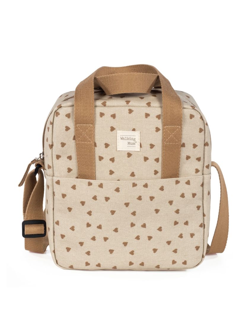 WALKING MUM LANCHEIRA ISOTÉRMICA POPPY HEARTS CINNAMON
