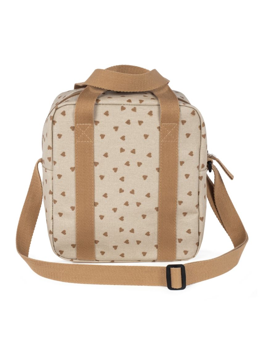 WALKING MUM LANCHEIRA ISOTÉRMICA POPPY HEARTS CINNAMON