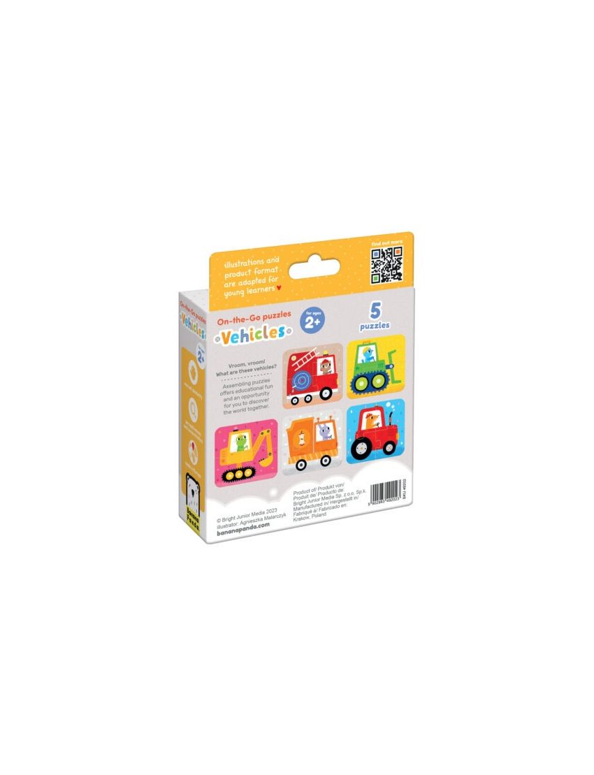 Banana Panda Puzzle On-The-Go Veículos 2 anos