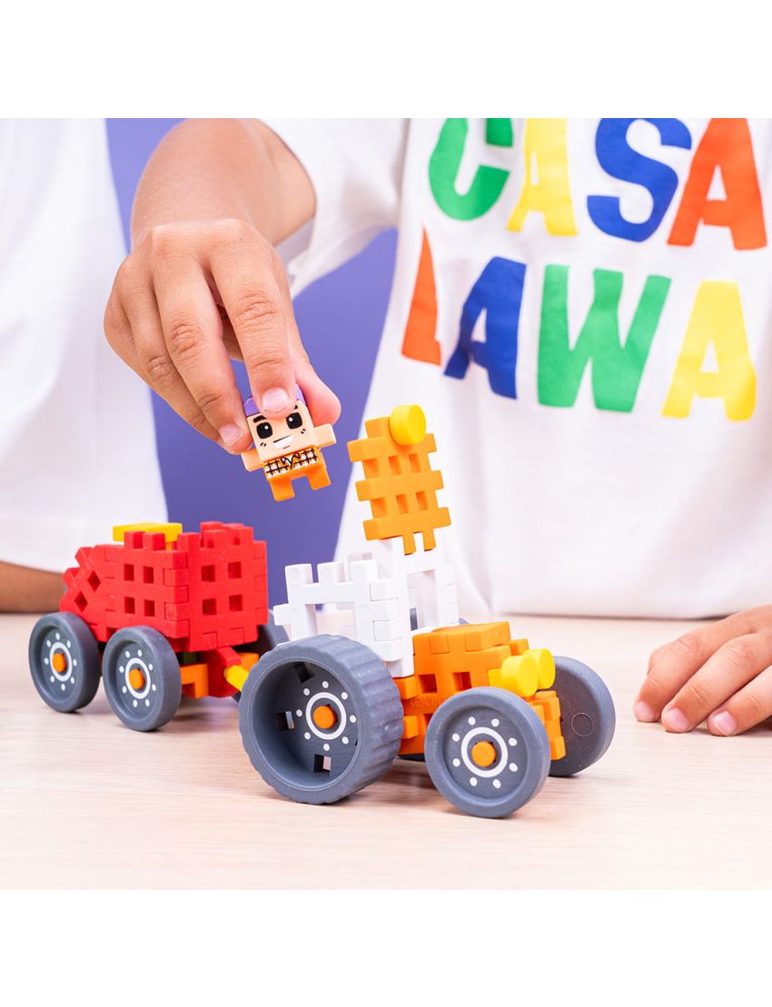 Marioinex Mini Waffle Farmer Tractores e a Pastagem Gloriosa