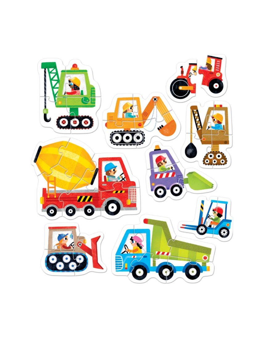 Banana Panda 2x Puzzle Progressivo Veículos + 2 Anos