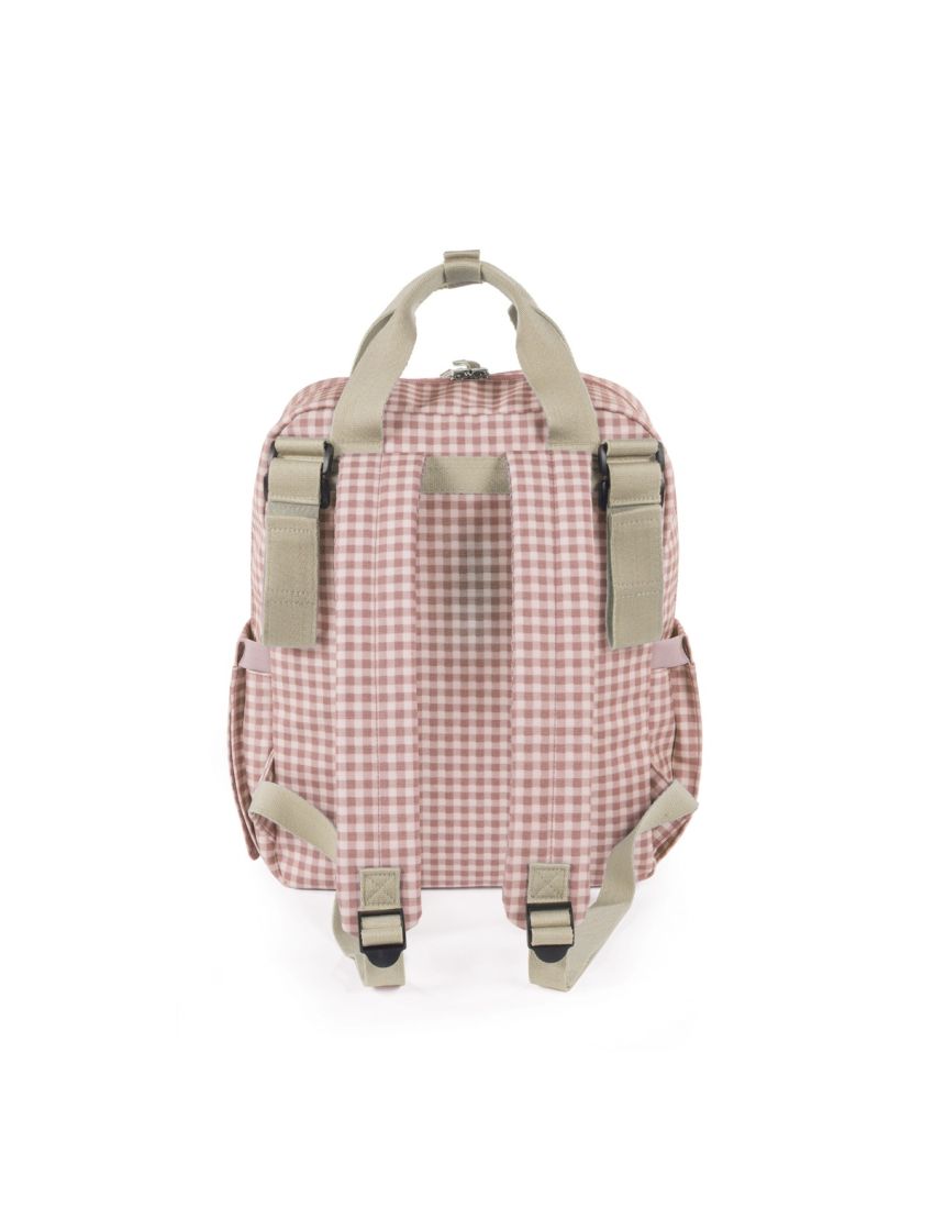 MOCHILA DE MATERNIDADE I LOVE VICHY PINK