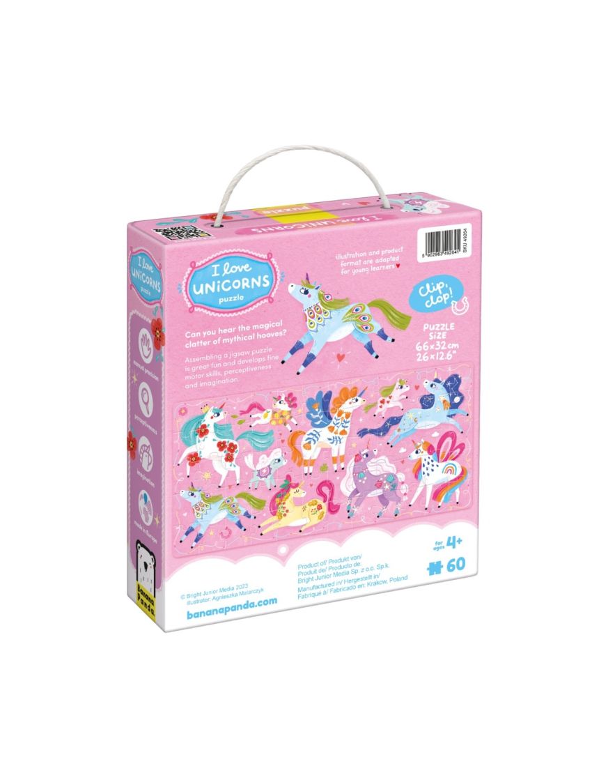 Banana Panda Puzzle I love Unicorns