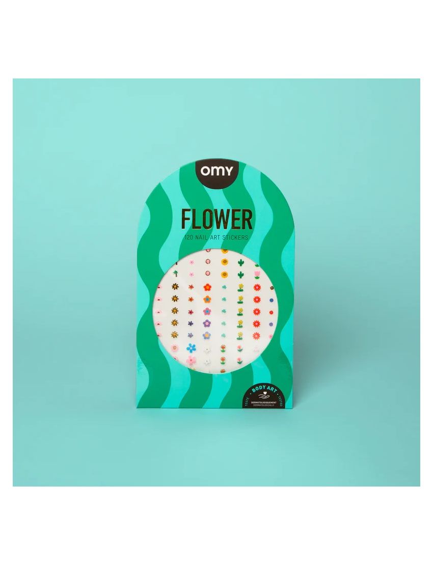 OMY Sticker Unhas Nail Art Flower