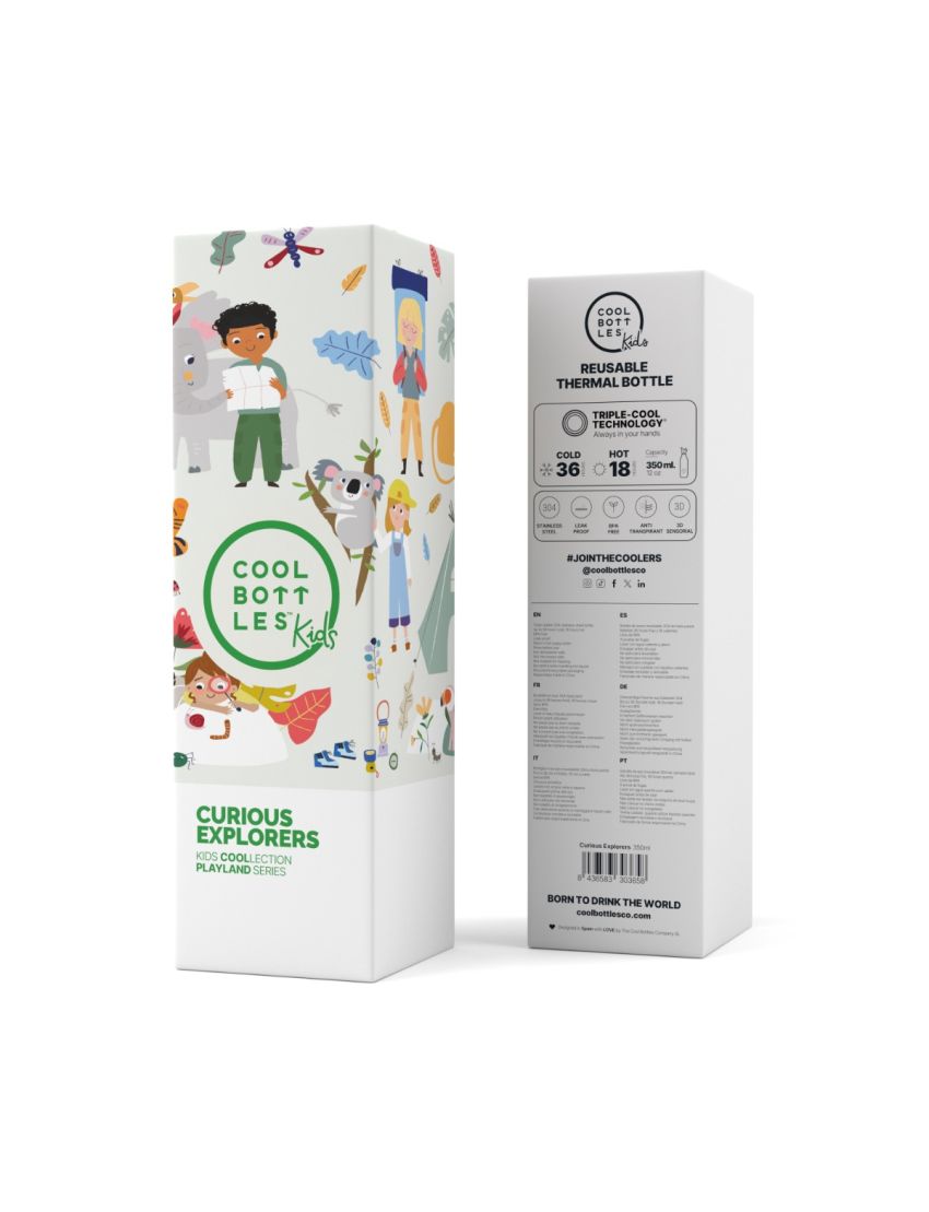 COOL BOTTLES KIDS CURIOUS EXPLORERS 350ml