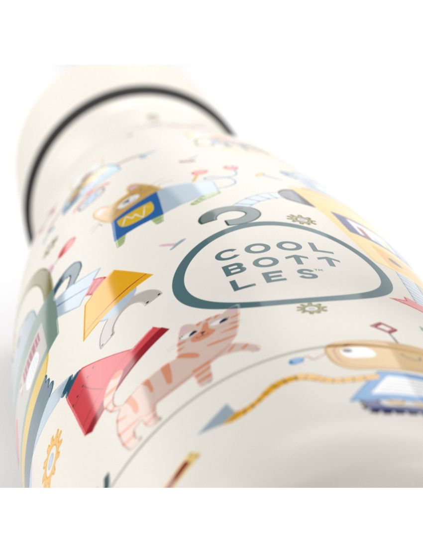 COOL BOTTLES KIDS MESSY ROBOTS 350ml