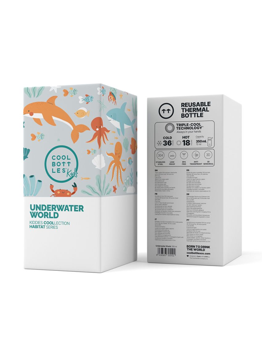 COOL BOTTLES KIDDIES UNDERWATER WORLD 350ml