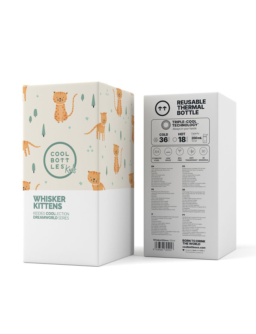 COOL BOTTLES KIDDIES WHISKER KITTENS 350ml