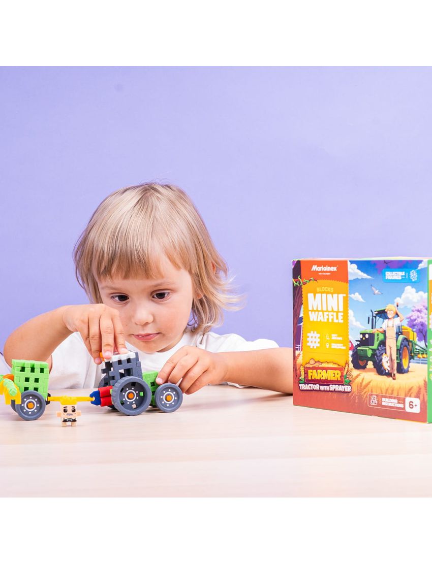 Marioinex Mini Waffle Agricultor Com Trator