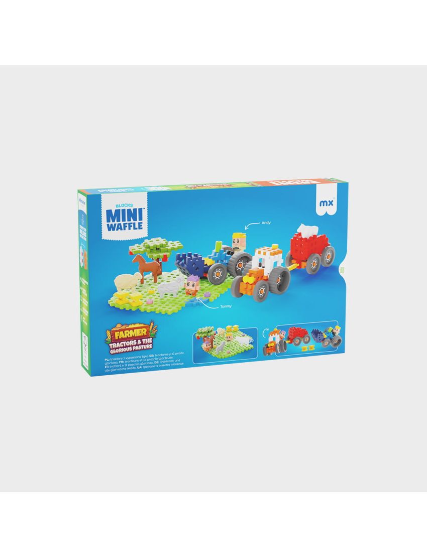 Marioinex Mini Waffle Farmer Tractores e a Pastagem Gloriosa