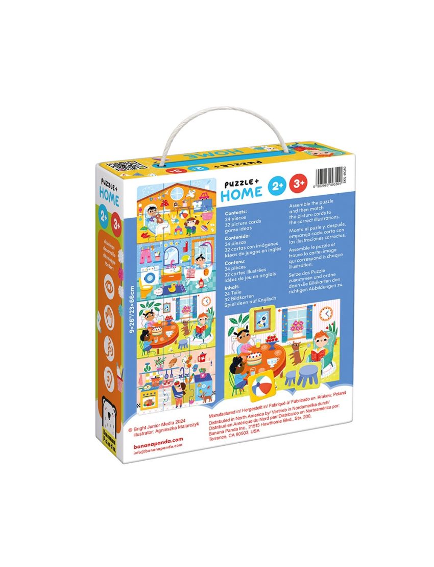 Banana Panda Puzzle + Home 2 Anos+