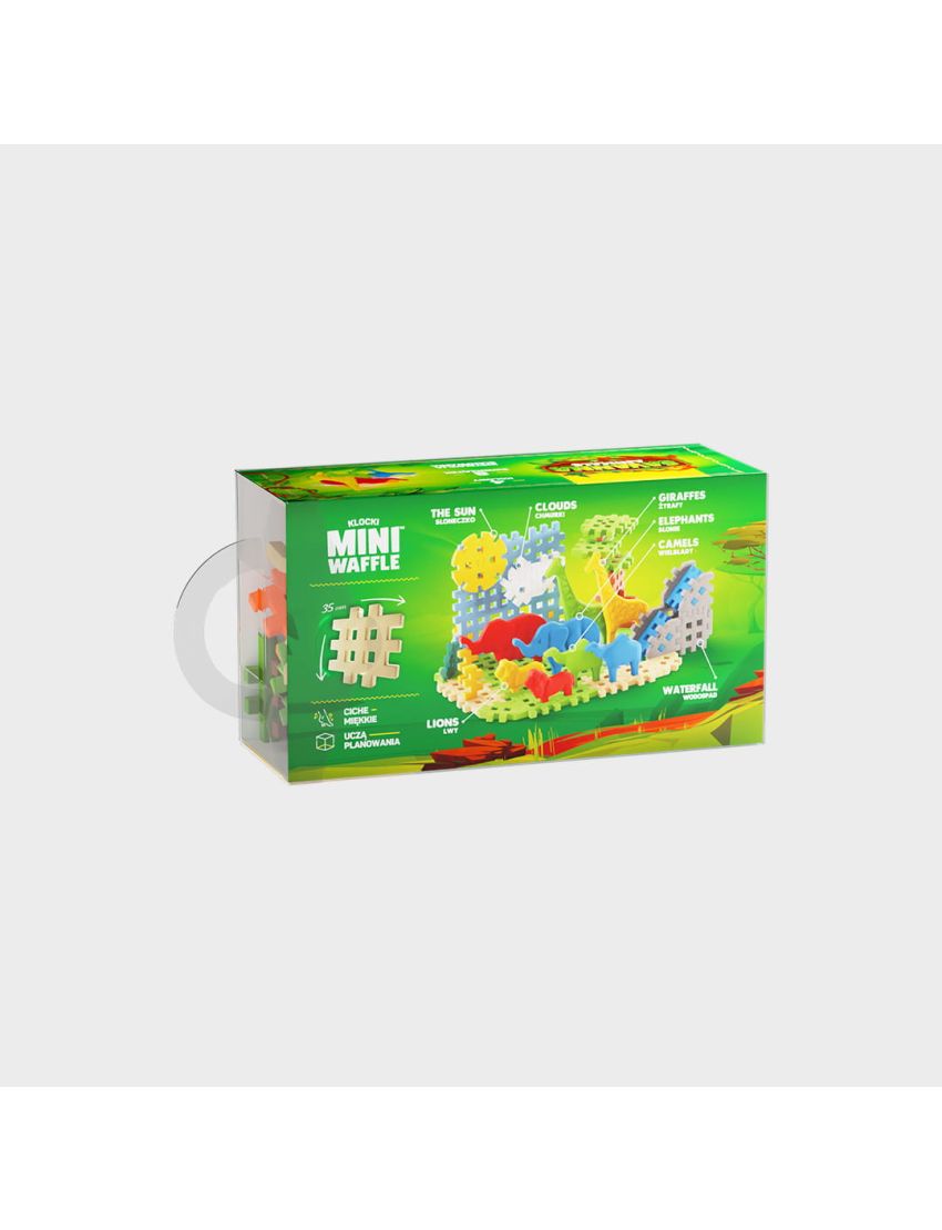 Marioinex Mini Waffle - Animals SAVANNA 50 pcs