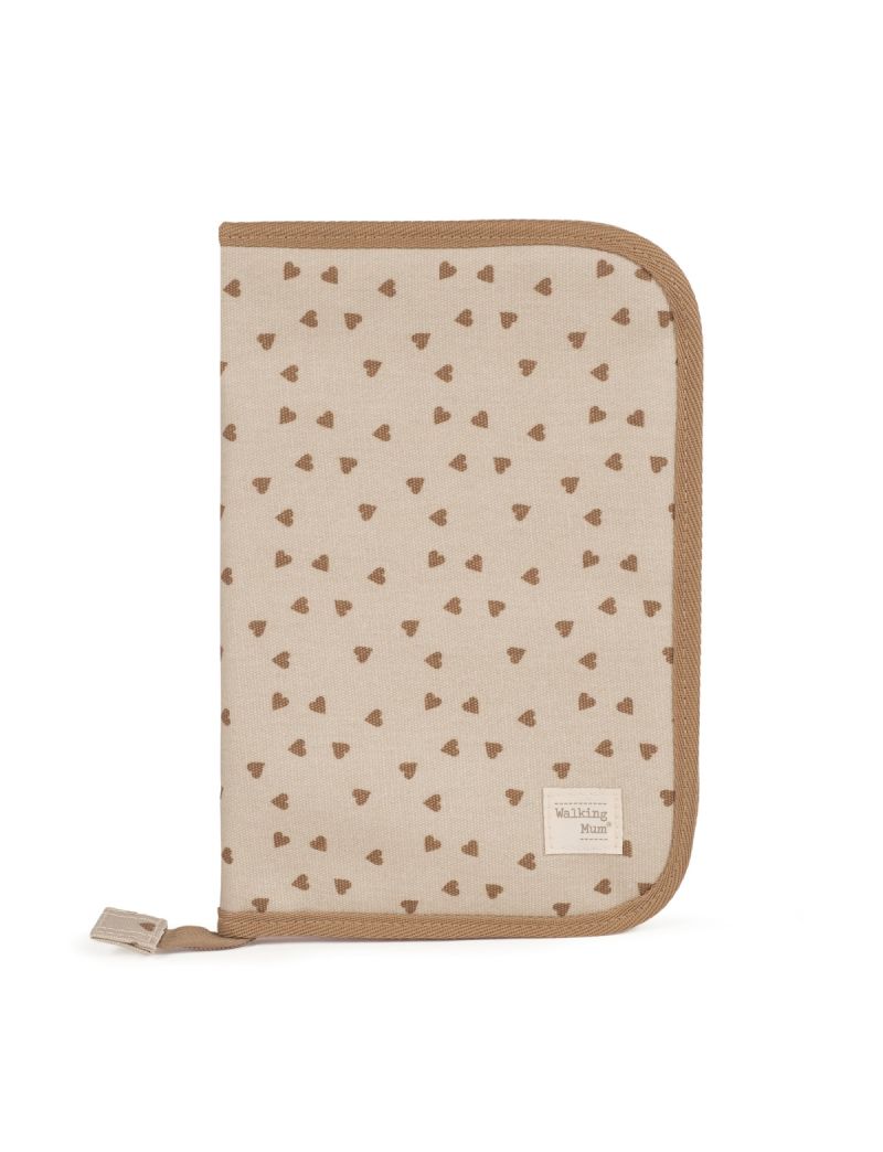 WALKING MUM PORTA-DOCUMENTOS POPPY HEARTS CINNAMON