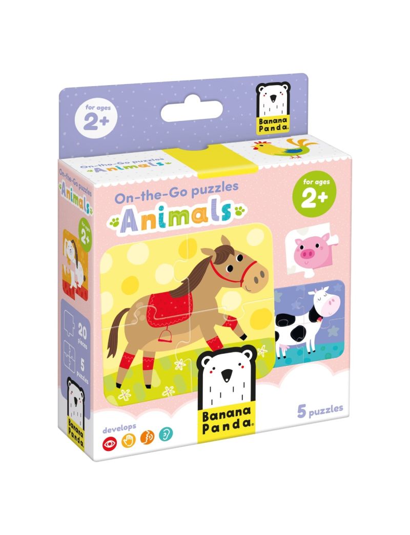 Banana Panda Puzzle On-The-Go Animais da Quinta 2 Anos