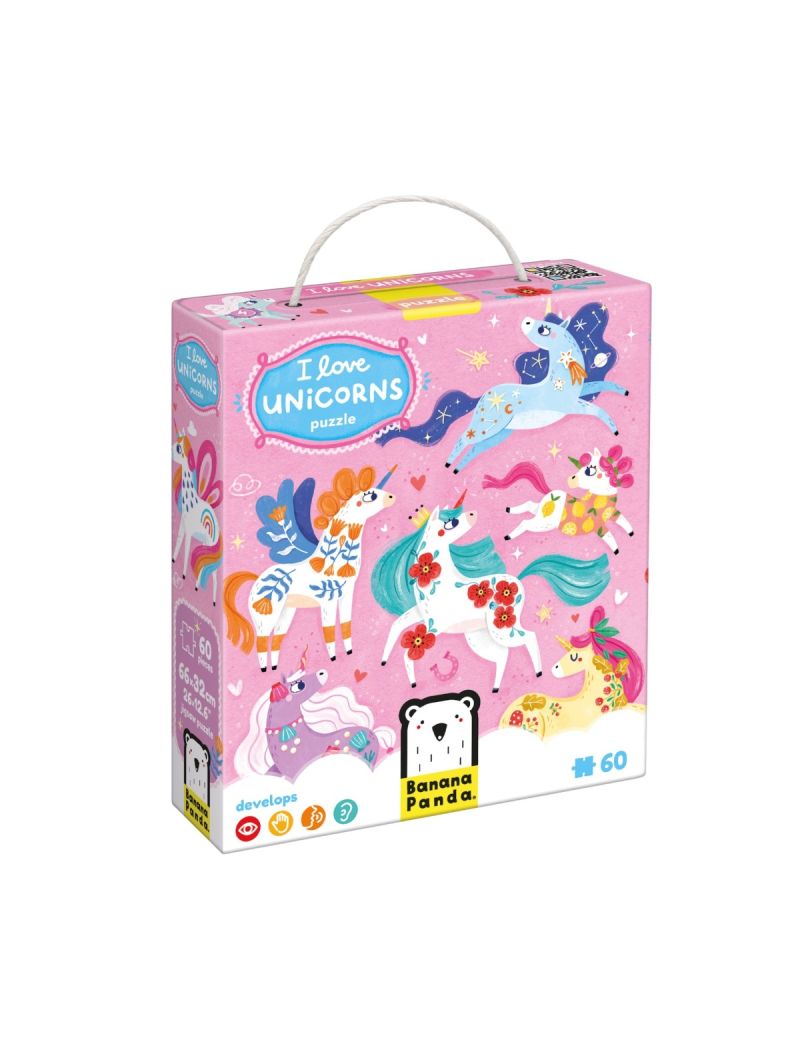 Banana Panda Puzzle I love Unicorns