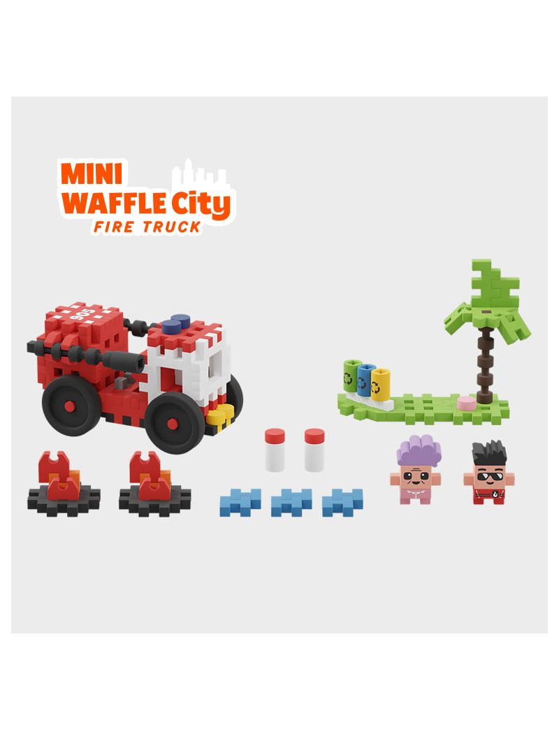 Marioinex Mini Waffle City Fire Truck 80 pcs