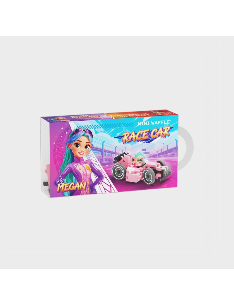 Marioinex Mini Waffle Race Car Megan 50 Pcs