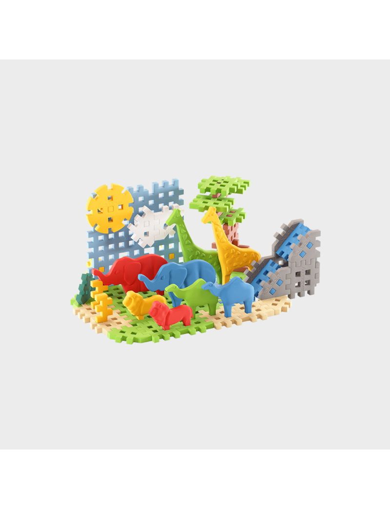 Marioinex Mini Waffle - Animals SAVANNA 50 pcs