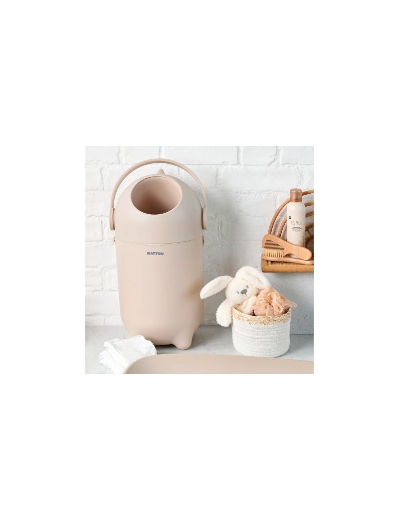 Contentor de Fraldas Nattou Dropy - Beige